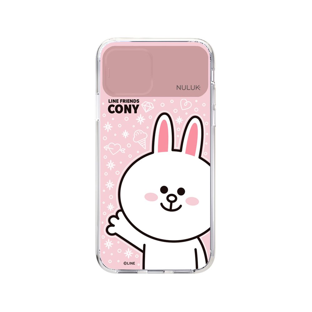 LINE FRIENDS iPhone 11用 ハイブリッドケース LIGHT UP CASE ベーシック（コニー） KCE-CSA020