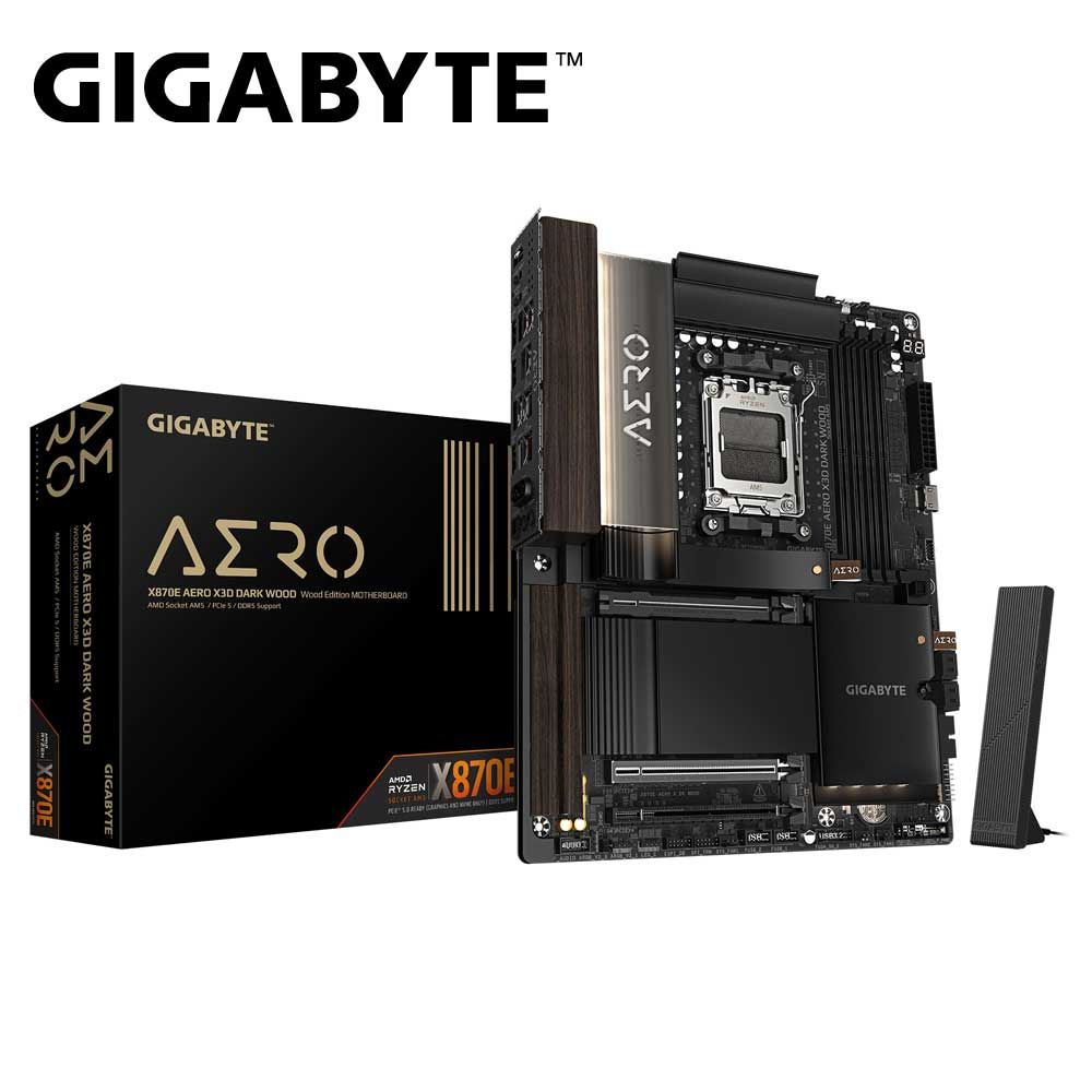 GIGABYTE｜ギガバイト GIGABYTE X870E AERO X3D DARK WOOD マザーボード X870E-AERO-X3D-DW