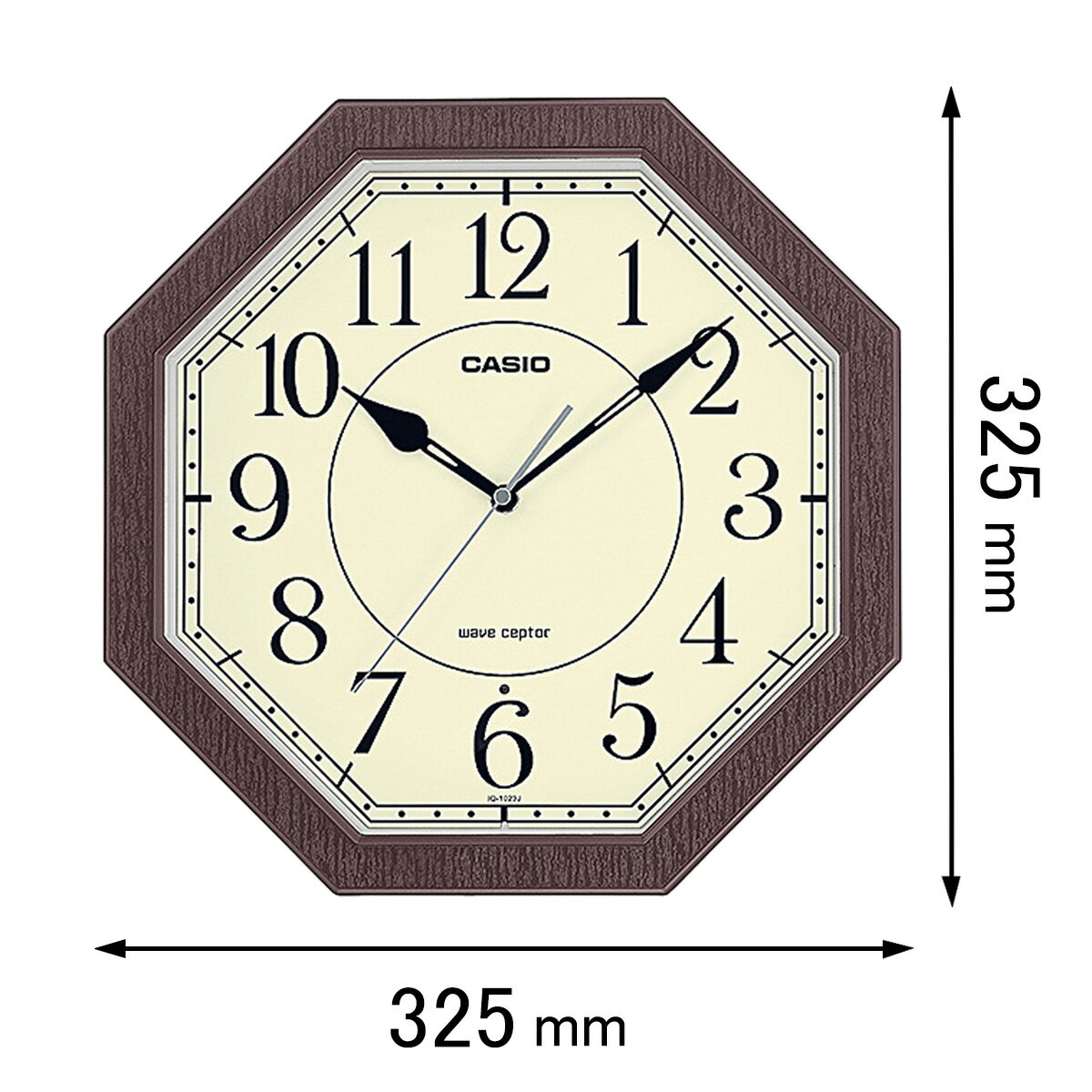 カシオ 電波掛け時計 クロック IQ-102