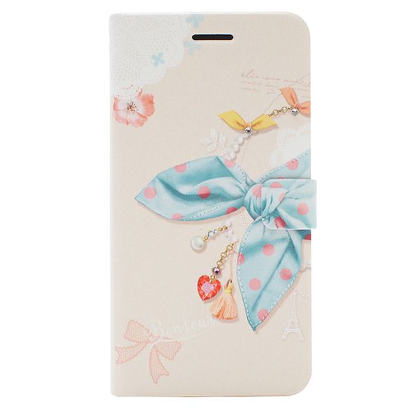 Happymori iPhone6用 手帳型ケース Dot Scarf Diary（ブルースカーフ） HM4162I6