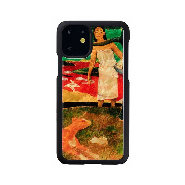 ikins（アイキンス） iPhone 11用 背面カバー型 天然貝ケース（ゴーギャン タヒチの牧歌） 名画シリーズ I16873I61R