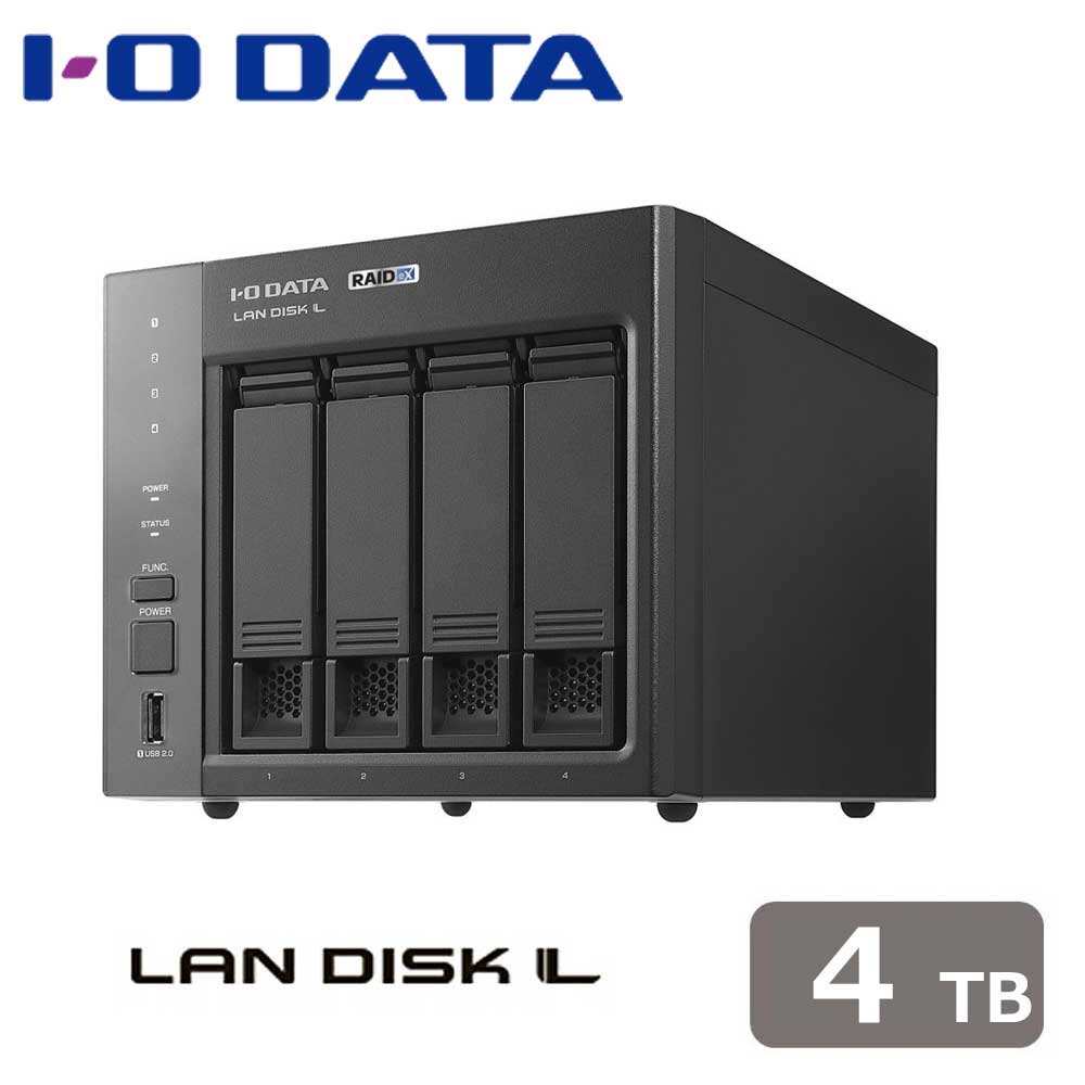 Hard Disk Drives （External） - アイ・オー・データ機器｜I-O DATA 法人向け4ドライブNAS（ネットワークHDD) 4TB LAN DISK （HDL4-LXシリーズ） HDL4-LX04