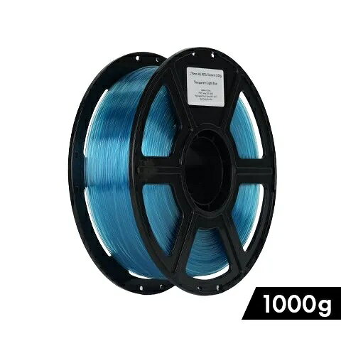 FLASHFORGE 3Dプリンター用フィラメント PETG(高速対応) 1000g（クリアライトブルー） HS-PETG07