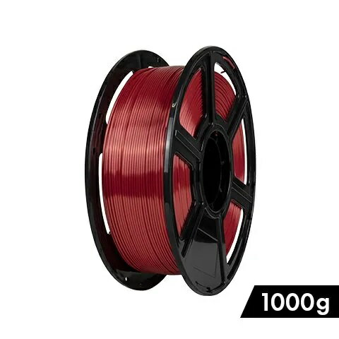 FLASHFORGE 3Dプリンター用フィラメント PLA シルク 1000g（レッド） SLK-F104