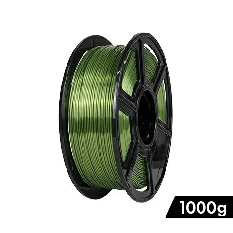 FLASHFORGE 3Dプリンター用フィラメント PLA シルク 1000g（グリーン） SLK-F102