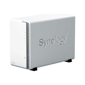 Synology（シノロジー） DiskStation DS223j 2ベイNASキット（HDD別売） 1.7GHzクアッドコアCPU、1GB DDR4メモリ搭載 ホームユーザーに最適 初心者向けのガイドブックを付属 DS223J