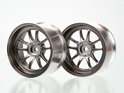 Wheel - R31HOUSE 【再生産】シバホイールG23 オフセット+7 チタンシルバー【DR-SW07GTS】 ラジコンパーツ