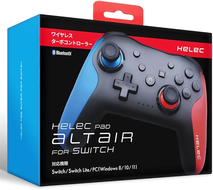 Other - HELEC ゲームコントローラー HELEC PAD ALTAIR FOR SWITCH BLUE RED (Switch Windows) HEL-103-22-BLUE-RED