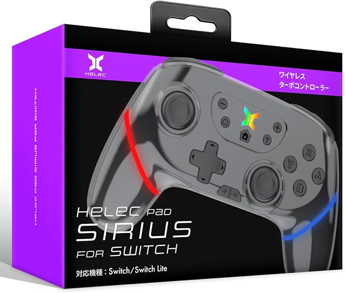 HELEC ゲームコントローラー HELEC PAD SIRIUS FOR SWITCH BLACK (Switch) HEL-106-BLACK