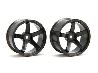 Wheel - R31HOUSE 【再生産】シバホイールF23 オフセット+5 ハイトラクションモデル ブラック【DR-SW05FHB】 ラジコンパーツ