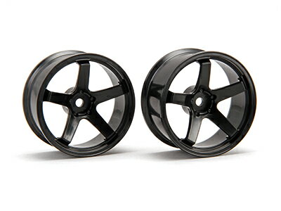 Wheel - R31HOUSE 【再生産】シバホイールF23 オフセット+7 ハイトラクションモデル ブラック【DR-SW07FHB】 ラジコンパーツ