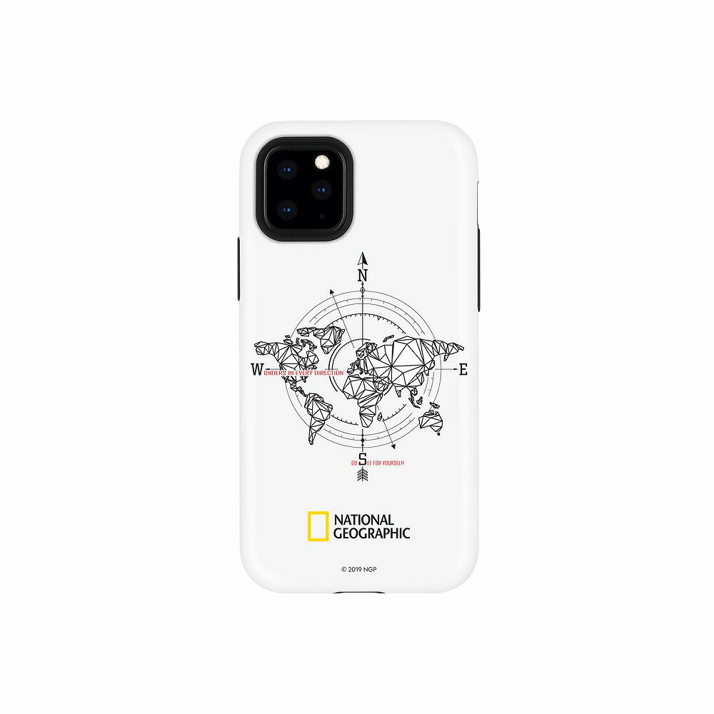 Rakuten - National Geographic iPhone 11 Pro用 Compass Case Double Protective（ホワイト） NG17145I58R