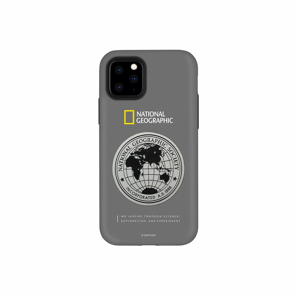 National Geographic iPhone 11 Pro用 Global Seal Metal-Deco Case（グレー/チタン） NG17150I58R