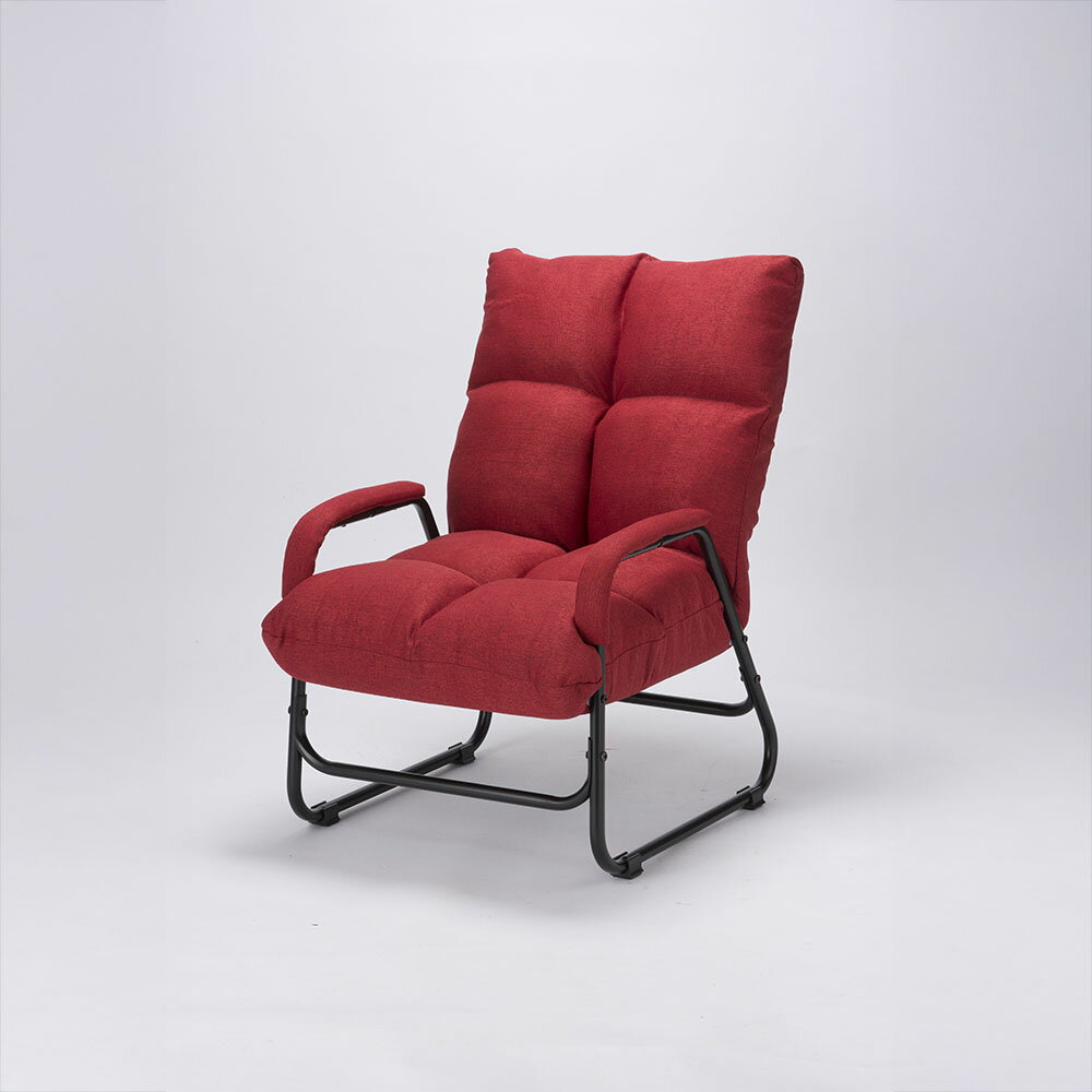 Legless Chairs - オビタス 肘付き高座椅子 ワインレッド RAKUBEEWRD [RAKUBEEWRD]