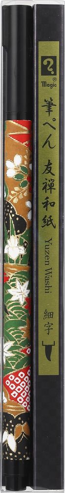 【返品種別A】□「返品種別」について詳しくはこちら□◆華やかな和紙を軸にまとった、「和」の風情ただよう筆ぺんです。◆型染め製法により一枚一枚職人が愛を込めて刷り上げた「友禅和紙」を使用。◆温かみのある風合いと、繊細で美しいデザインが魅力です。◆クリアケース入りなのでギフトにも最適◆さらさらと書けてすぐ乾く、速乾性の水性染料インキ◆細字タイプのペン先◆祝儀袋、のし書き、あて名書きに　※インクジェット葉書にも対応■　仕　様　■インク種類：水性ペン先：細字[MFPYWHDGR]OAサプライ/OA機器＞オフィス事務用品・文房具＞ペン/マーカー