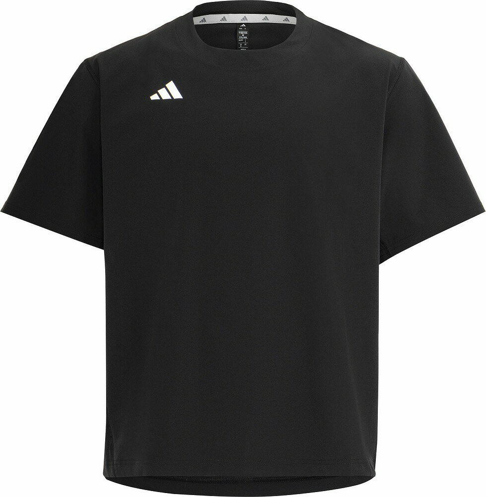 Sportswear - アディダス アディゼロ ダグアウト 半袖 ウィンド プルオーバー（ブラック・サイズ：4XL） ADJ-HI526-KH4563-4XL adidas