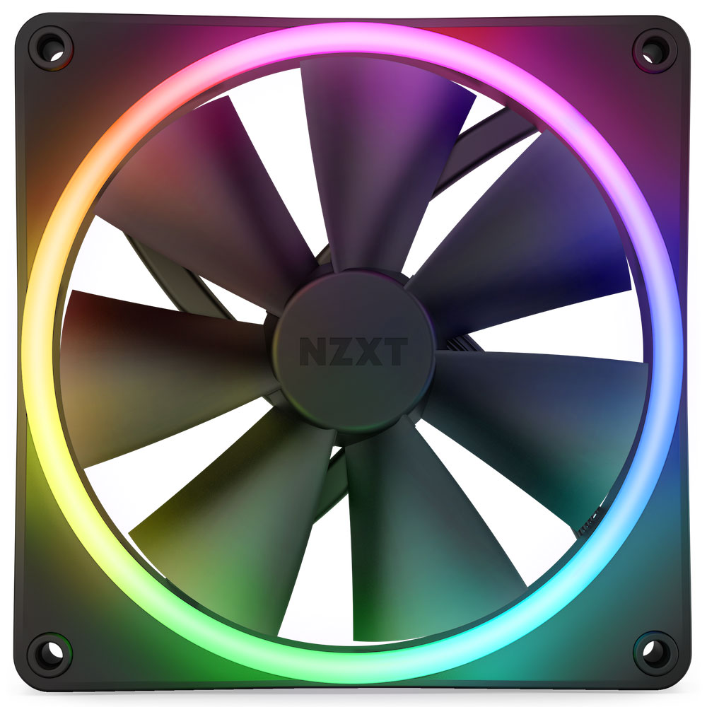 NZXT 140mm 両面RGBファン ブラック RF-D14SF-B1