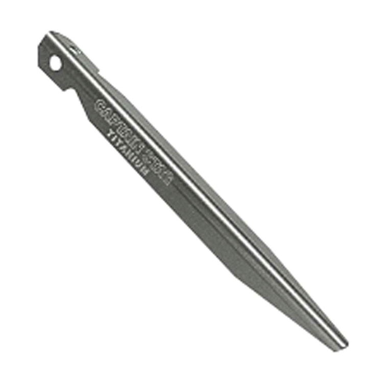 【返品種別A】□「返品種別」について詳しくはこちら□◆チタンV型ペグ15cm■　仕　様　■サイズ(約)：16×9×長さ150mm重量(約)：14g材質：チタン[M9722]キャプテンスタッグアウトドア＞アウトドア用品＞テント・タープ・シェード＞テント関連商品