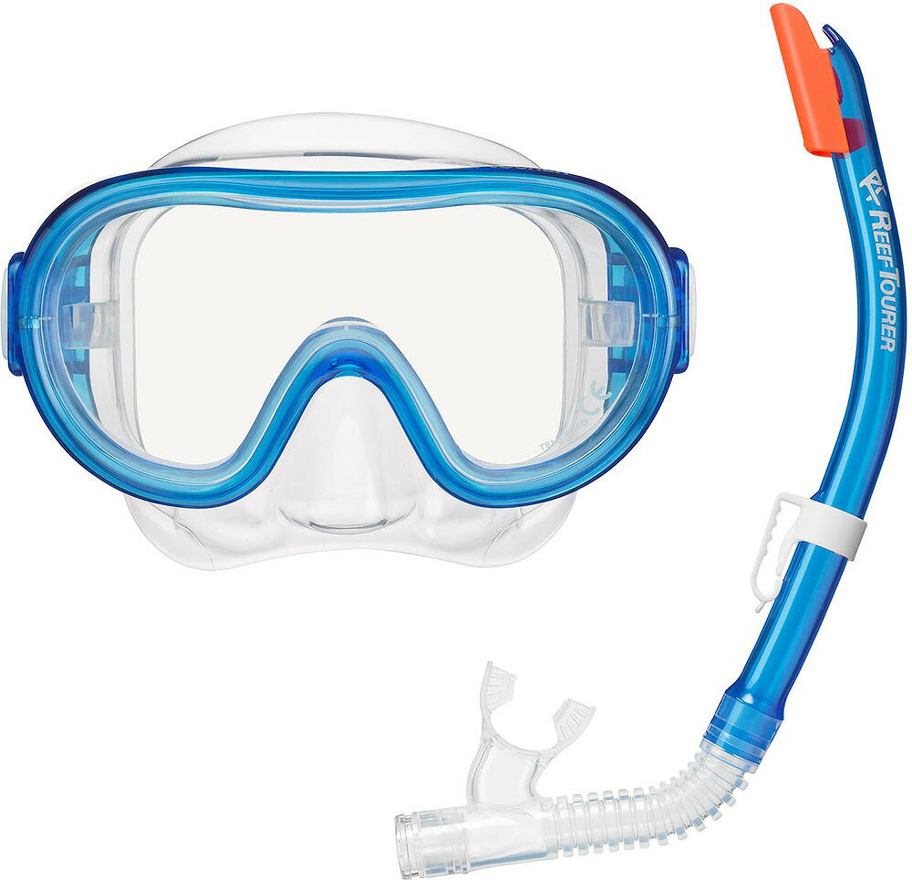 Reef Tourer（リーフツアラー） シュノーケリングセット2点（子供用）（クリアブルー） TBT-RC0205-CB