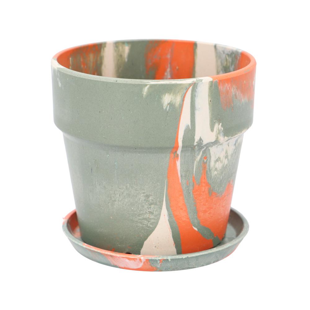 Glass Bowls - POSH LIVING(ポッシュリビング) アーバンプランツポット マーブル ソリッド（81073.トワイライト・3号サイズ） BF024252-1A-2D