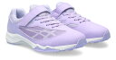 1154A160-500-23.0 アシックス キッズ・ジュニア用　スニーカー（Lavender/White・サイズ：23.0cm） ASICS　LAZERBEAM SI-MG