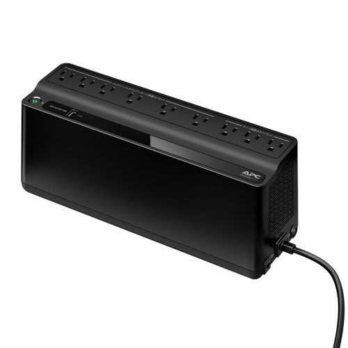 シュナイダーエレクトリック（APC） 無停電電源装置（UPS） APC ES 550 9 Outlet 550VA 1 USB 100V 矩形波 550VA/330W コンセント数6 3個 USBポートあり ご家庭やスモールビジネス向けAPC ESシリーズ BE550M1-JP