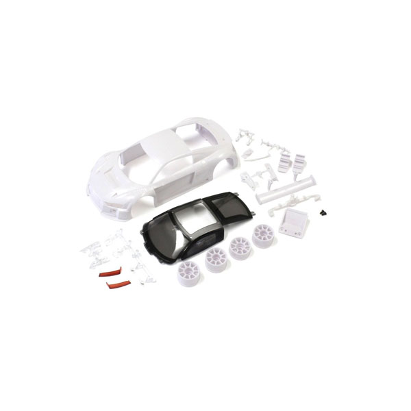 Parts - 京商 Audi R8 LMS 2015 White ホワイトボディセット(ホイール付) 【MZN189】 ラジコン