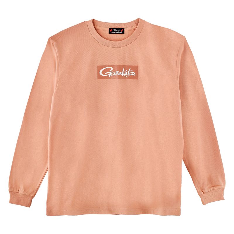がまかつ ロングスリーブTシャツ ボックスロゴ LLサイズ(ピンク) ロングスリーブT...