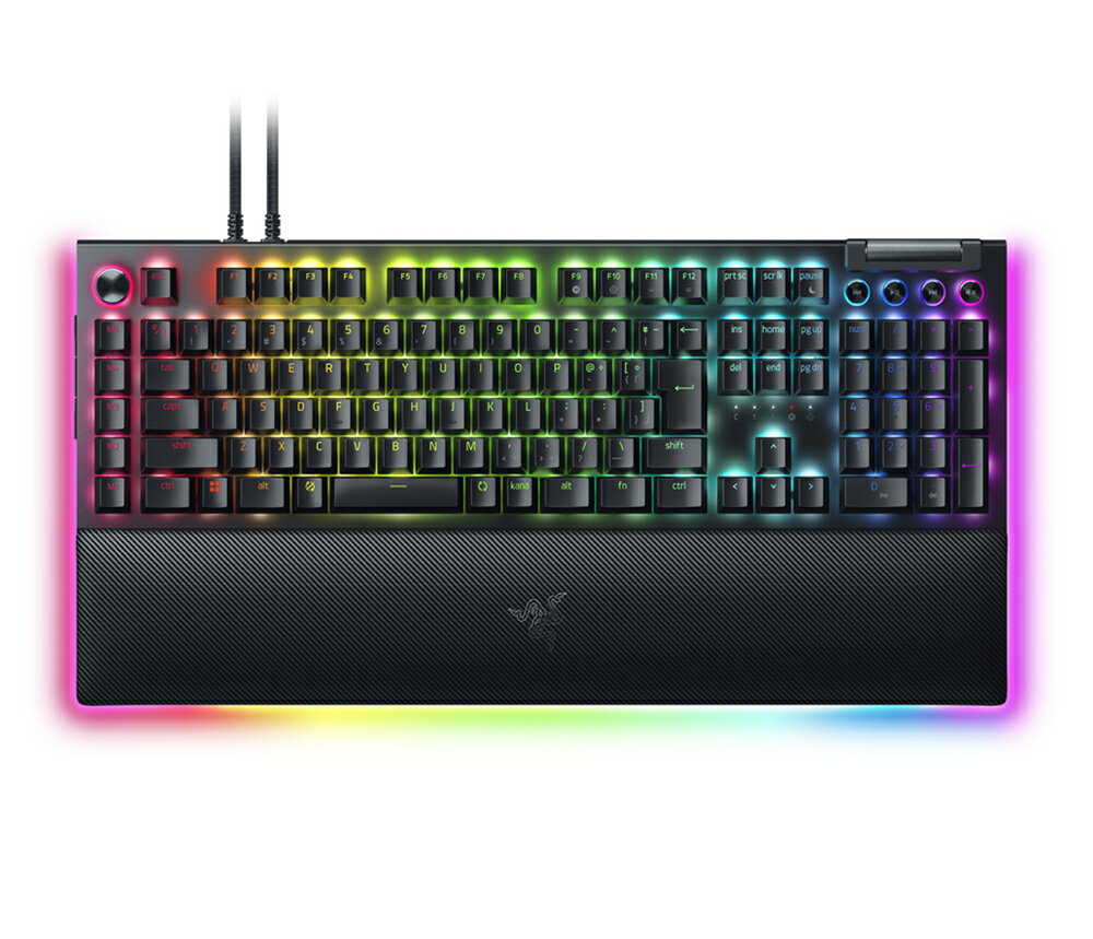 Razer 【国内正規品】Razer Chroma RGB 対応メカニカルゲーミングキーボード BlackWidow V4 Pro（Green Switch 日本語配列） RZ03-0468..