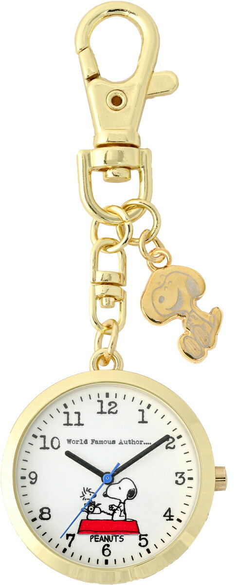 □「返品種別」について詳しくはこちら□メーカー保証期間 1年※時計に組み込まれている電池は動作確認用のモニター用電池です。◇◆　スヌーピー　チャーム付き キーチェーンウォッチ　◇◆ピーナッツオリジナルウオッチ。文字盤のプリントやチャームがポイント！　シンプルで使いやすいキーチェーンウオッチ。■　仕　様　■カラー：文字板・ホワイト系、ケース・ゴールド系ケース：合金ガラス：ミネラルガラスケースサイズ：34.5mm全長：約98.5mm厚さ：8mm重さ：26.4g時計＞国内ブランド腕時計　レディース＞メーカー・シリーズで選ぶ＞Field Work（フィールドワーク）