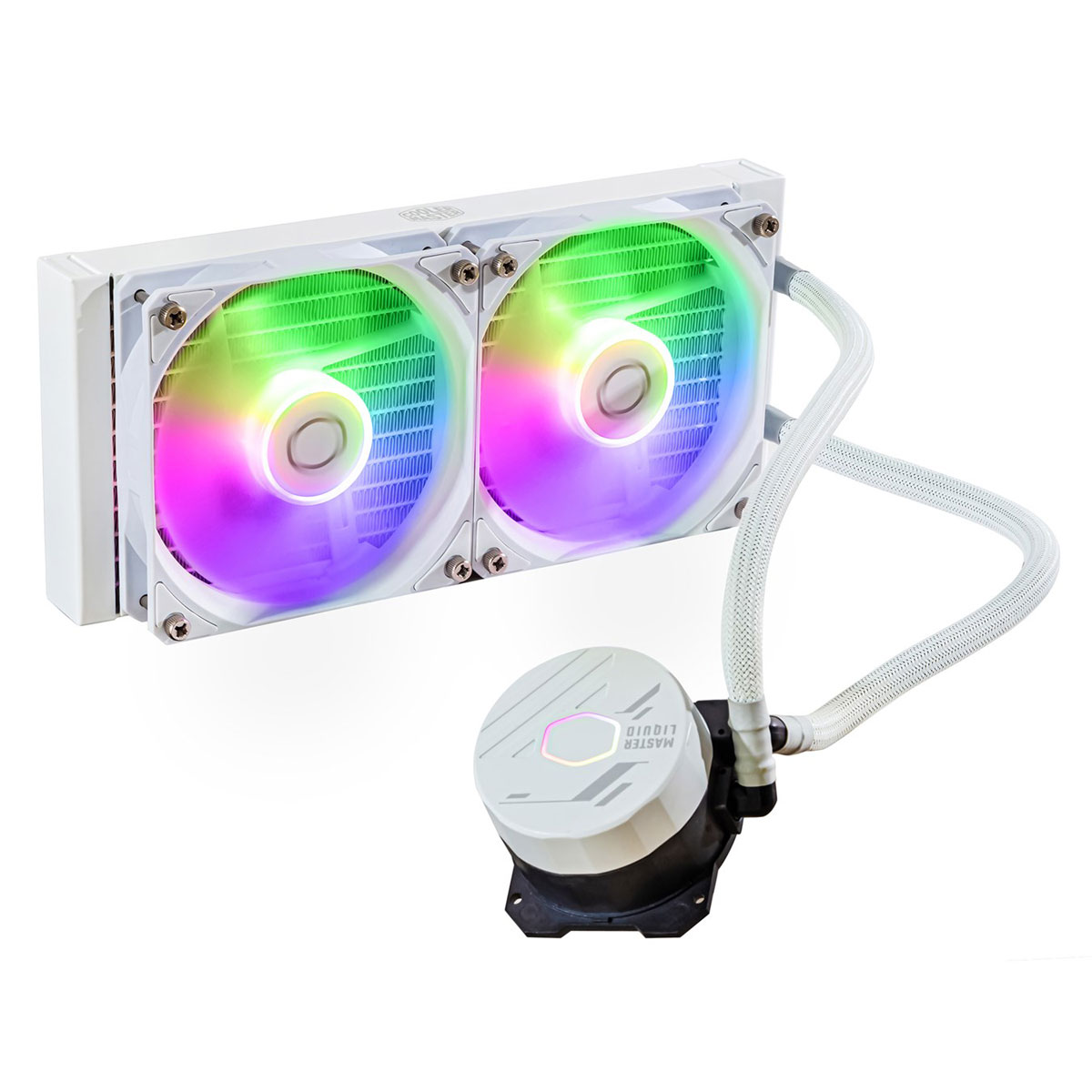 CoolerMaster（クーラーマスター） CPUクーラー MasterLiquid 240L Core ARGB White MLW-D24M-A18PZ-RW