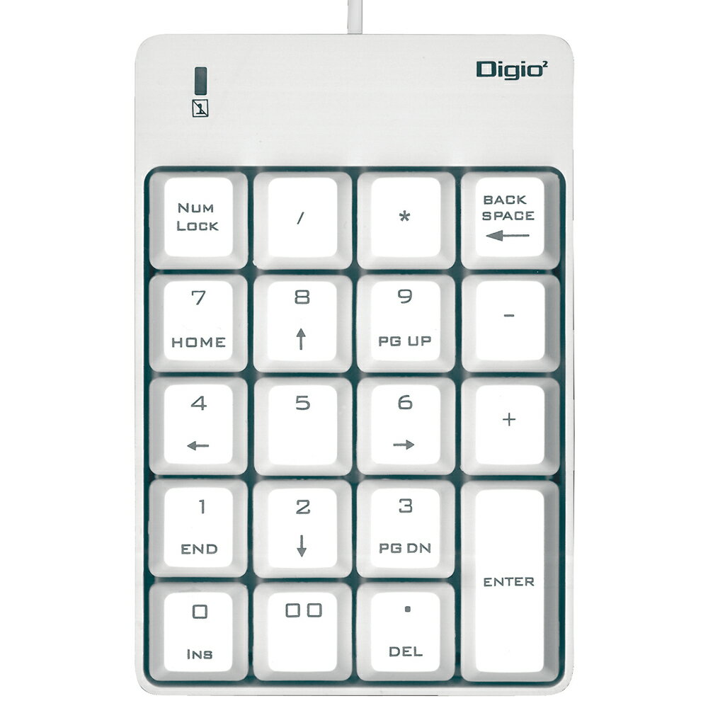 ナカバヤシ シンプル USB有線 テンキーボード(ホワイト) TNK-SU234W