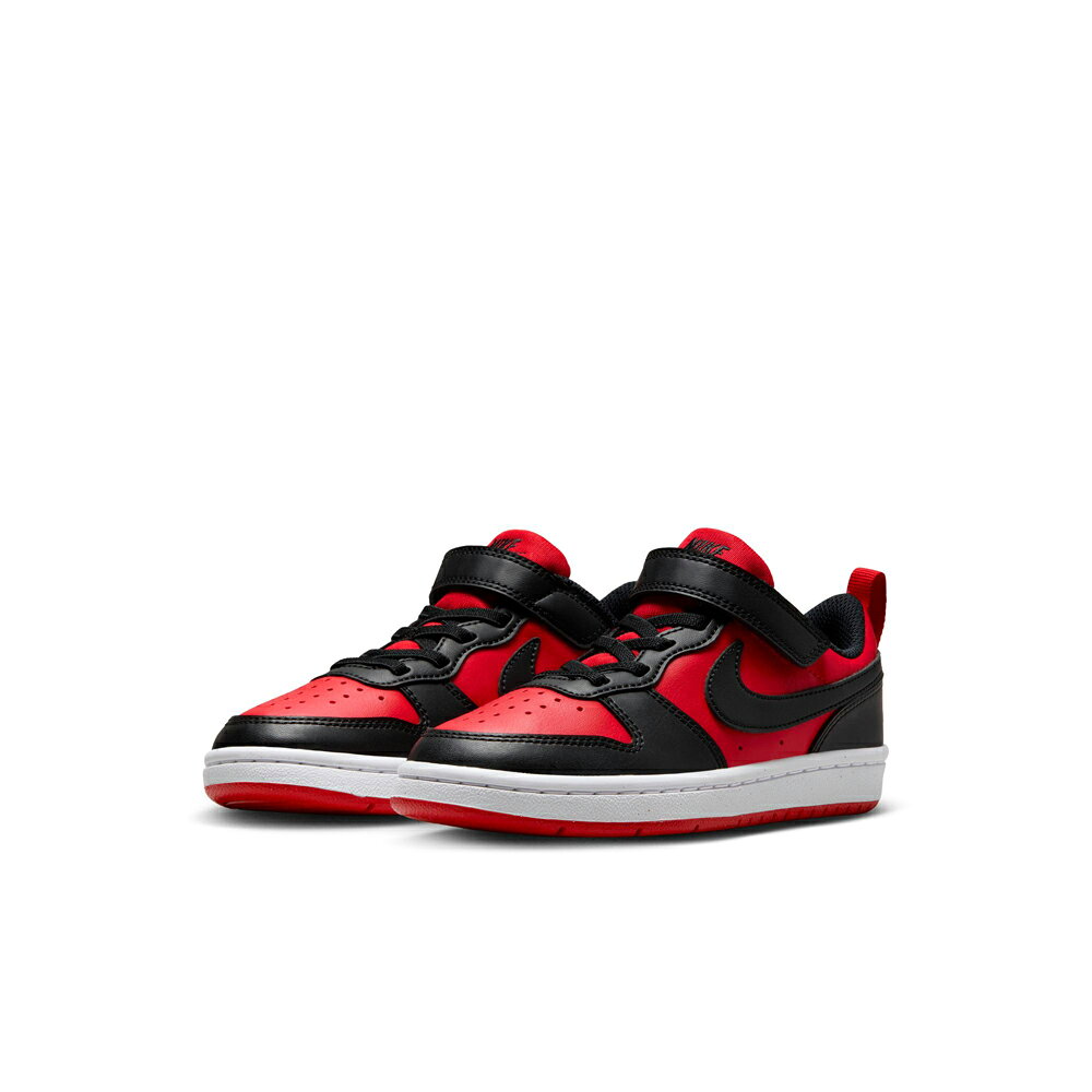 Sneakers - ナイキ キッズ スニーカー ナイキ コート ボロー LOW リクラフト（ユニバーシティレッド/ホワイト/ブラック・サイズ：19.5cm） DV5457-600-19.5 NIKE リトルキッズシューズ