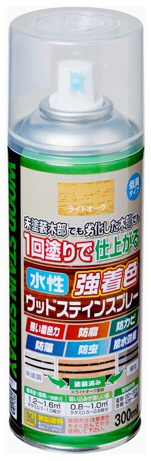 【返品種別B】□「返品種別」について詳しくはこちら□◆隠ぺいが高く1回塗りで仕上がる水性・低臭タイプの木部専用塗料です。◆木目を生かした美しいステイン仕上げができ、日光や雨に強く耐候性に優れています。◆防腐・防カビ・防藻・防虫効果があり、長期間、木部を美しく保ちます。■　仕　様　■規格：300ml商品サイズ（約）:高さ188×幅60×奥行60mm[AP9011959]アサヒペンアウトドア＞DIY・工具＞工事・照明用品＞塗装・内装用品