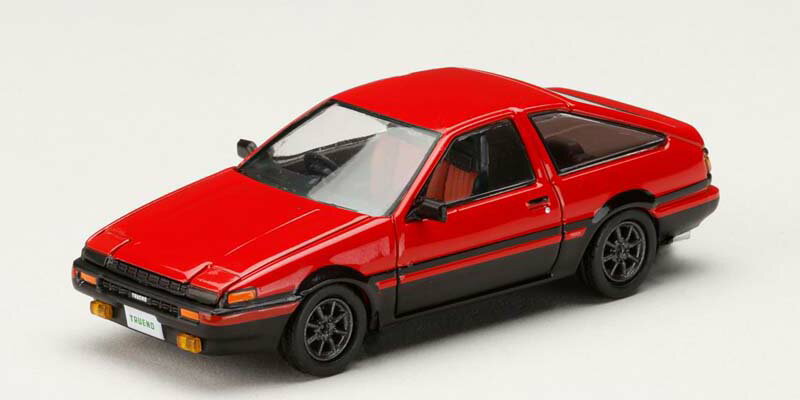 ホビージャパン 1/64 トヨタ SPRINTER TRUNEO (AE86) GT-APEX JDM カスタムバージョン レッド/ブラック【HJ643008RB】 ミニカー