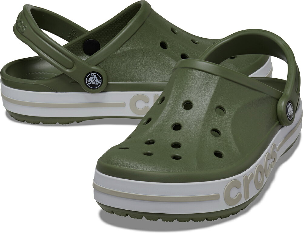 Crocs - CROCS バヤバンド クロッグ（アーミーグリーン/コブルストーン・サイズ：M8/W10(26.0cm)） 205089-3TQ-M8 クロックス サンダル BAYABAND CLOG