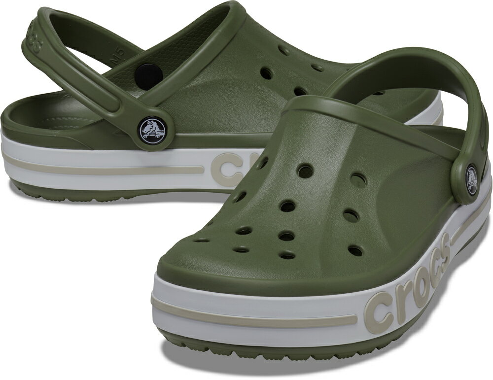 Crocs - CROCS バヤバンド クロッグ（アーミーグリーン/コブルストーン・サイズ：M9/W11(27.0cm)） 205089-3TQ-M9 クロックス サンダル BAYABAND CLOG