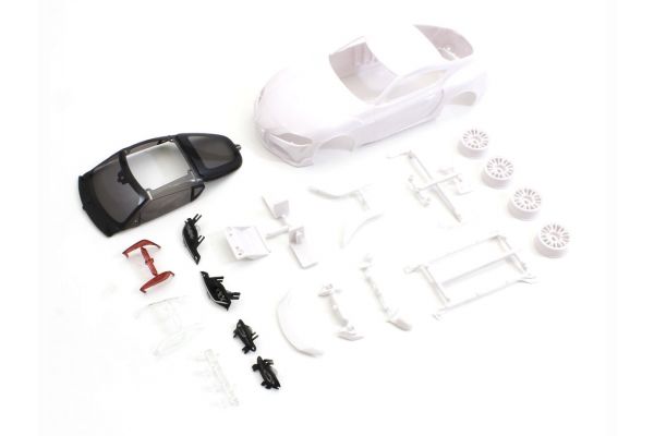 Body - 京商 トヨタGR スープラ TRD ホワイトボディセット未塗装ホイル付 【MZN207】