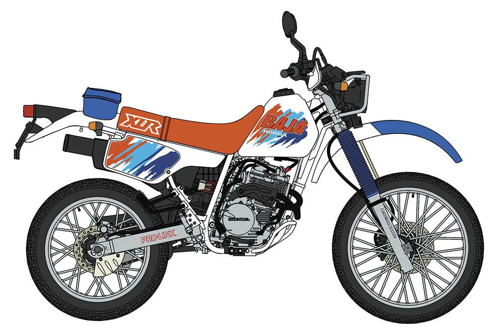 ハセガワ 1/12 ホンダ XLR BAJA （MD22）（1992）【21785】 プラモデル