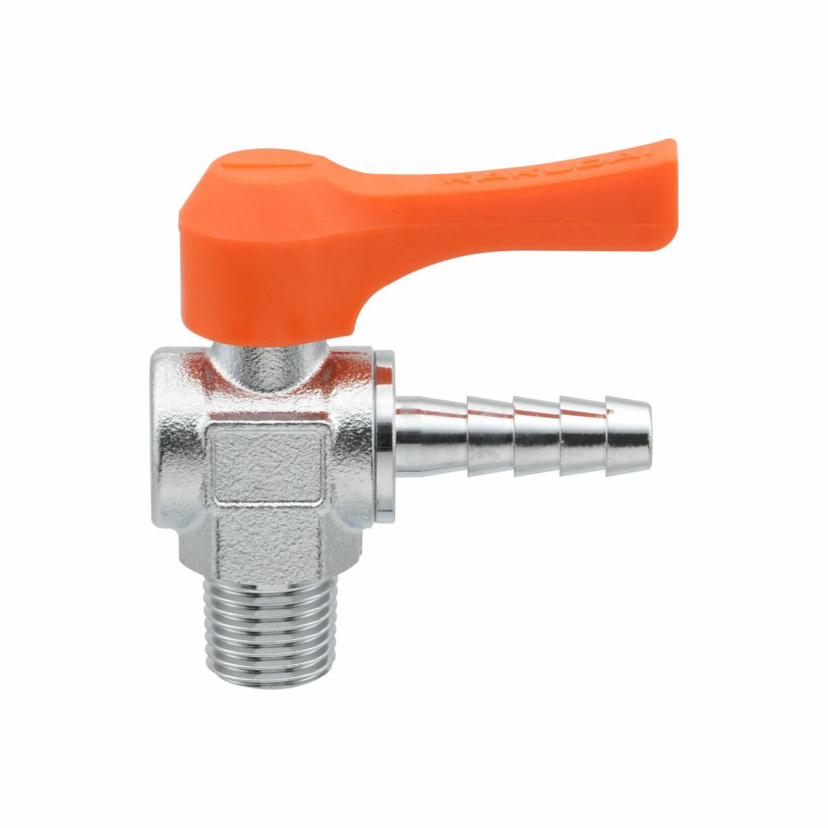 GAONA ミニチュアボールバルブ (赤) R1/4×8.0mm 水・エアー・油用 アングル型 GA-JM128 ガオナ