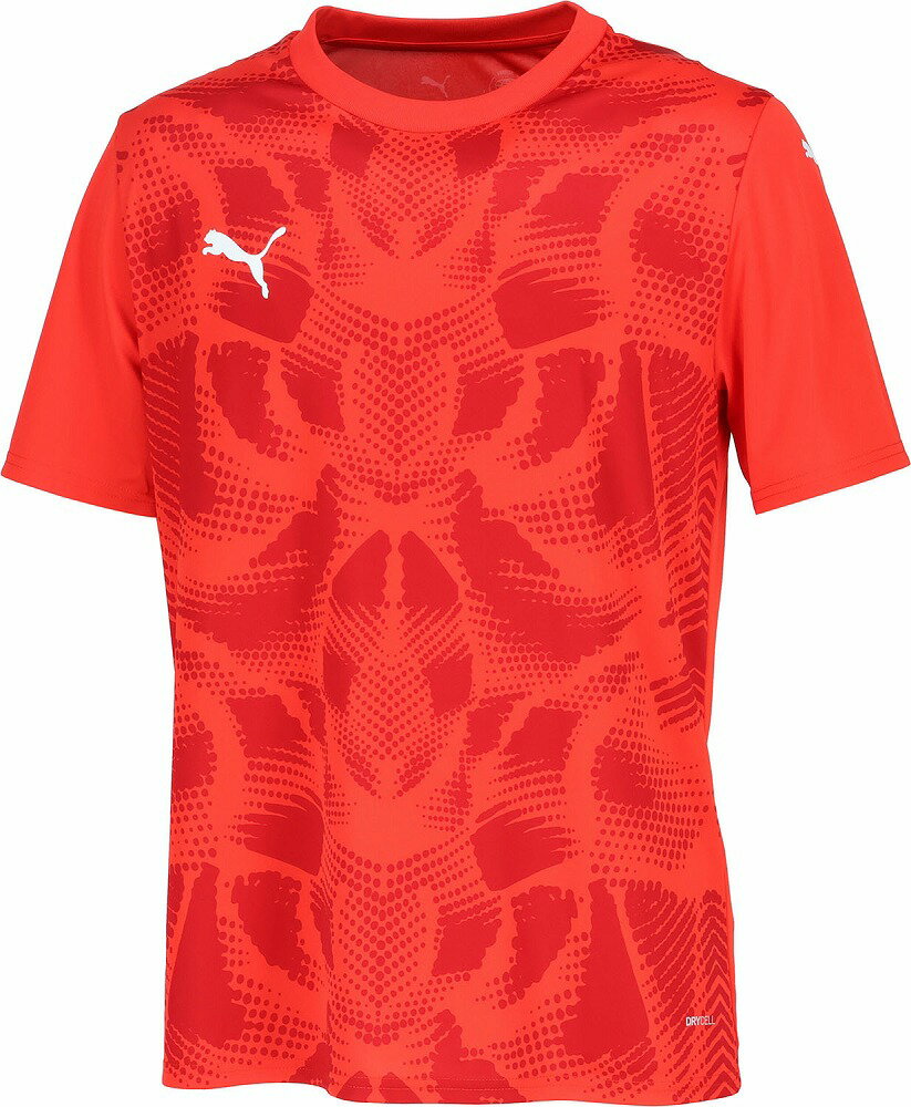 プーマ メンズ TEAMULTIMATE グラフィック ゲームシャツ（PUMA Red-PUMA White・サ...