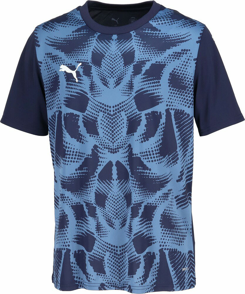 プーマ メンズ TEAMULTIMATE グラフィック ゲームシャツ（PUMA Navy-PUMA White・...