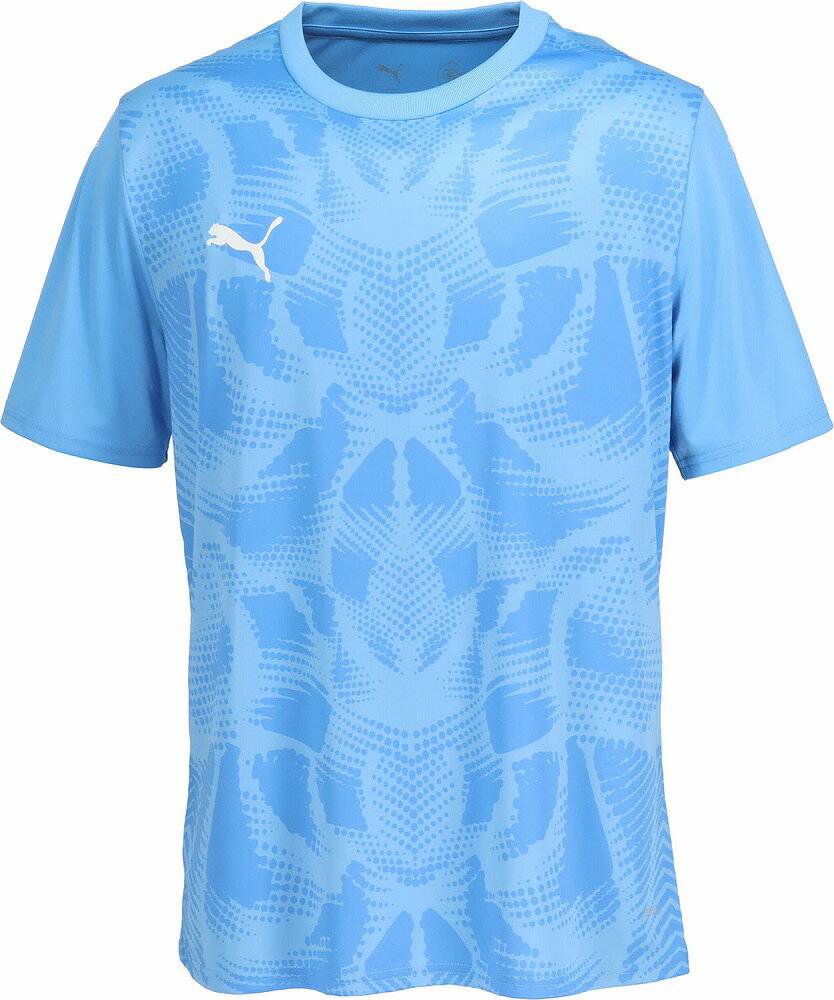 プーマ メンズ TEAMULTIMATE グラフィック ゲームシャツ（Team Light Blue-PUMA White・サイズ：XL） PJ-706791-18-XL