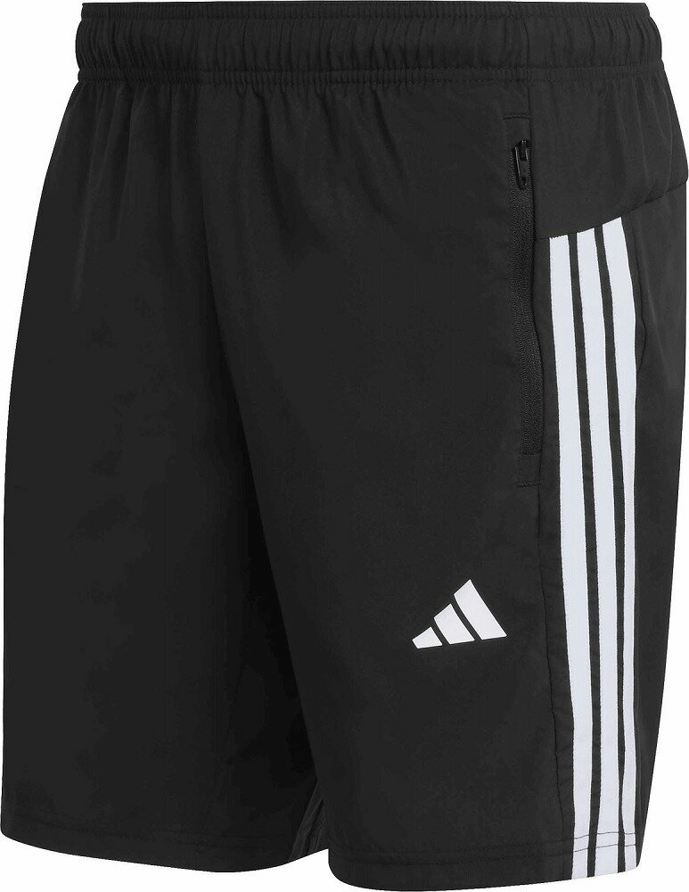 ADIDAS - アディダス メンズ ワークアウト エッセンシャル ベース スリーストライプス ウーブン ショーツ（ブラック/ホワイト・サイズ：J/XL5） BU501-KA3521-J/XL5