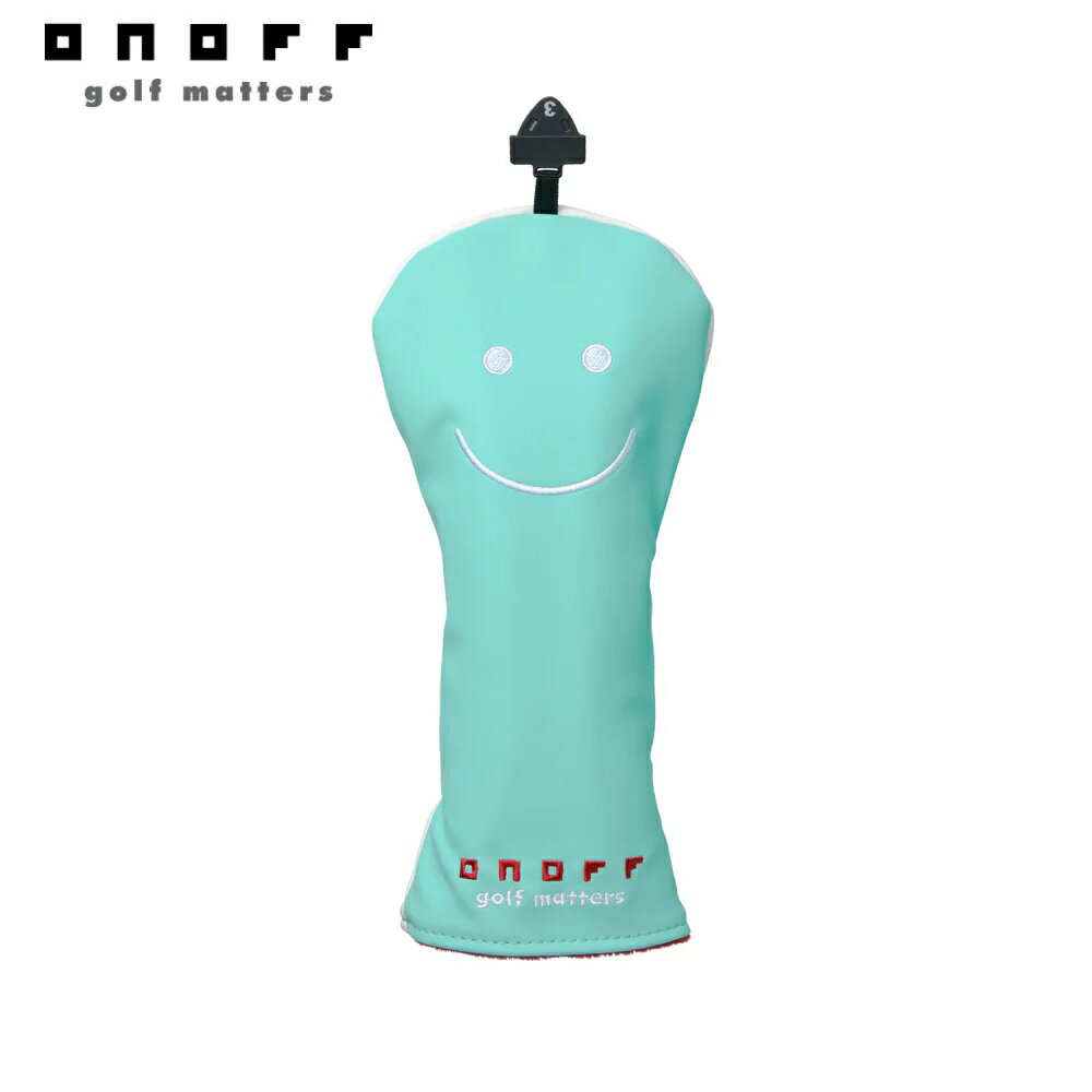 オノフ フェアウェイウッド用ヘッドカバー（ターコイズ×ホワイト） OH142074 ONOFF Head Cover OH1420