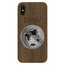 National Geographic iPhone XS/X用 Metal-Deco Wood Case(ウォルナット) NG12963IX