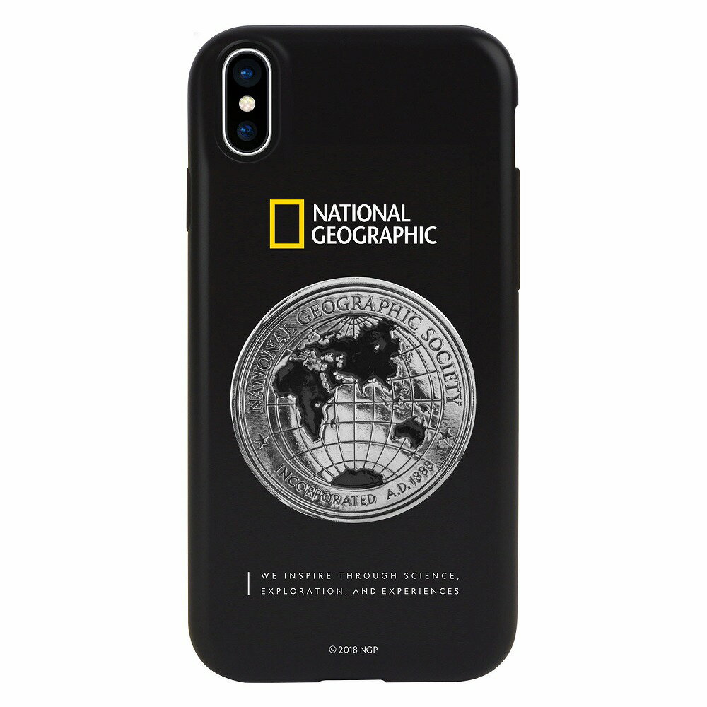 National Geographic iPhone XS/X用 Global Seal Metal-Deco Case（ブラック） NG12968IX