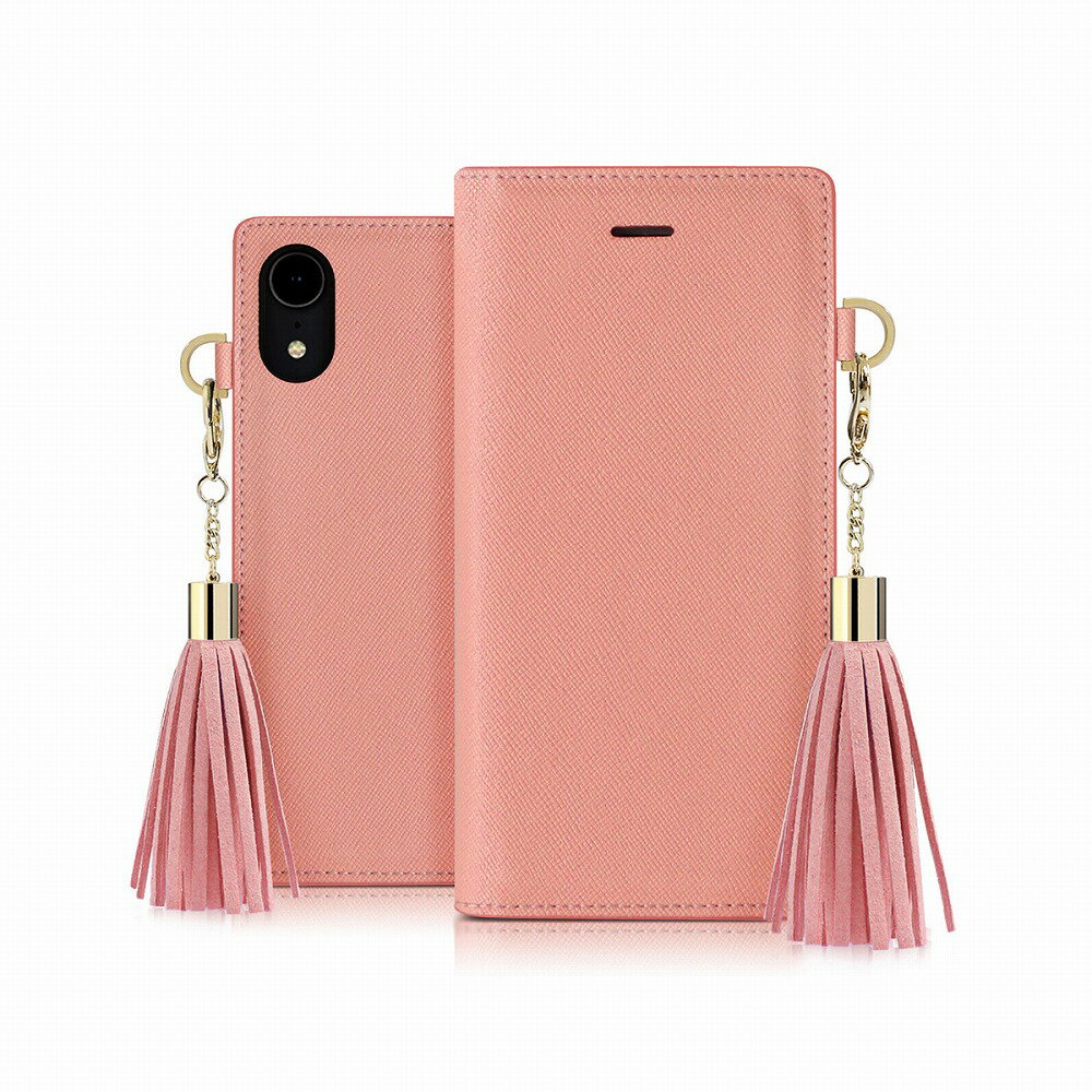 dreamplus iPhone XR用 Tassel Jacket 手帳型ケース（ピンク） DP13592I61