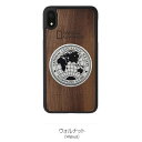 National Geographic iPhone XR用 Metal-Deco Wood Case(ウォルナット) NG14129I61