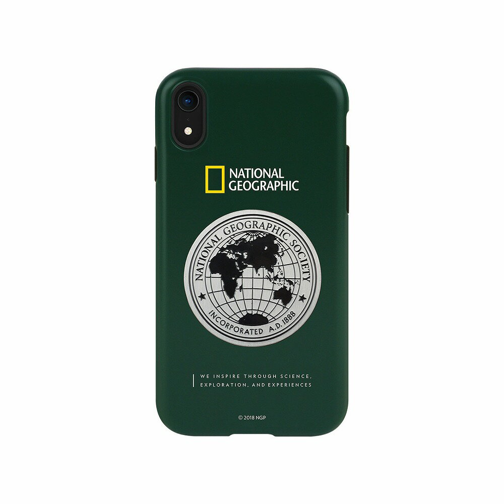 National Geographic iPhone XR用 Global Seal Metal-Deco Case（グリーン） NG14132I61